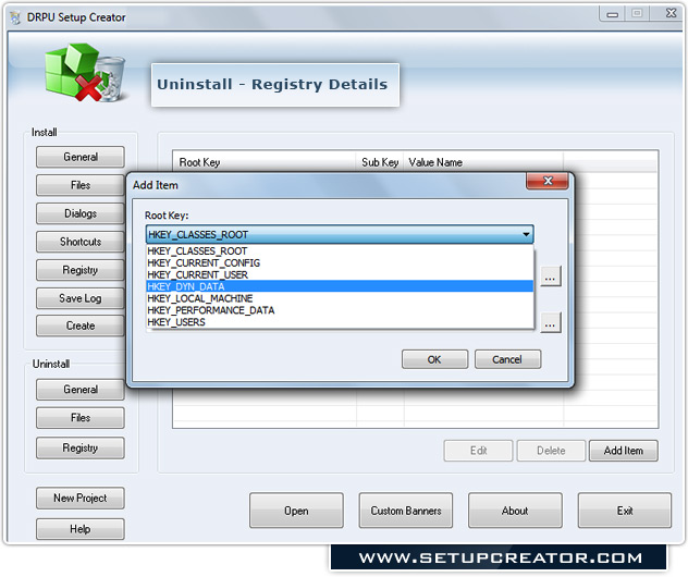 Uninstall Section