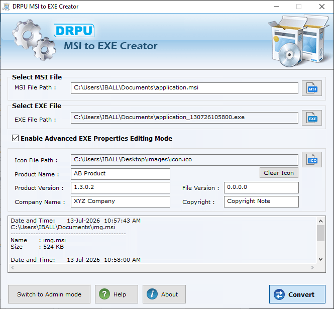 Browse MSI File