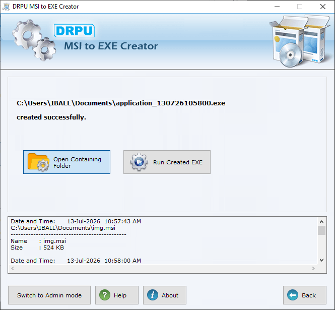 Project successfully Cretaed