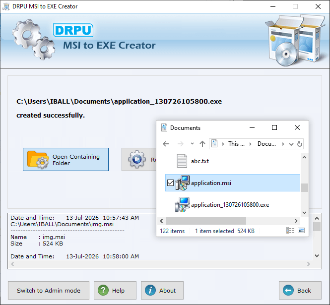 Open Contaning Folders